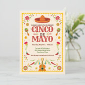 Ingelijste Cinco de Mayo Mexicaanse verjaardagsfee Kaart (Staand voorkant)