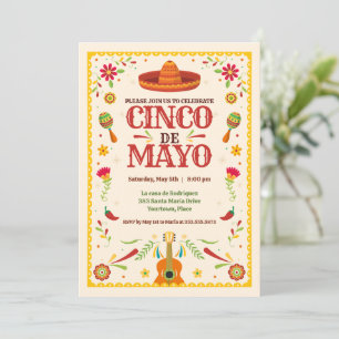 Ingelijste Cinco de Mayo Mexicaanse verjaardagsfee Kaart