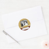 Ingelijste Damask Golden (50th) Jubileum sticker (Envelop)