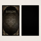  ingelijste donkere damast oorbel Kaarten Visitekaartje (Voorkant /achterkant)