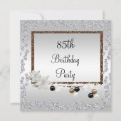 Ingelijste elegantie 85ste verjaardag kaart (Voorkant)