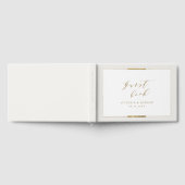 Ingelijste Elegantie Eenvoudig Modern Classy Bruil Gastenboek (Volledig)