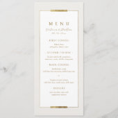 Ingelijste Elegantie Eenvoudig Modern Classy Bruil Menu (Voorkant)