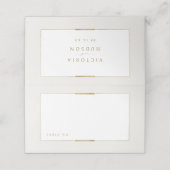 Ingelijste Elegantie Eenvoudig Modern Classy Bruil Plaatskaartje (Buitenkant ongevouwen)