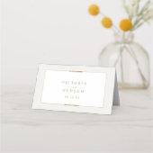 Ingelijste Elegantie Eenvoudig Modern Classy Bruil Plaatskaartje (Achterkant)