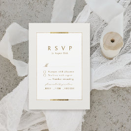 Ingelijste Elegantie Eenvoudig Modern Classy Bruil RSVP Kaartje
