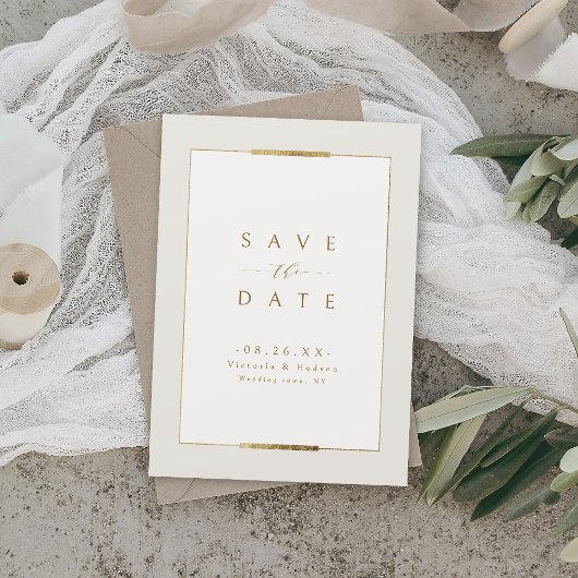 Ingelijste Elegantie Eenvoudig Modern Classy Bruil Save The Date