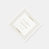 Ingelijste Elegantie Eenvoudig Modern Classy Bruil Servet (Hoek)