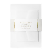 Ingelijste Elegantie Eenvoudig Modern Classy Bruil Uitnodigingen Wikkel (Voorkant Voorbeeld)