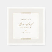 Ingelijste Elegantie Eenvoudig Modern Classy Vrijg Servet (Voorkant)