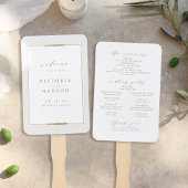 Ingelijste Elegantie Eenvoudig Modern Huwelijkspro Handwaaier