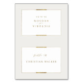 Ingelijste Elegantie Eenvoudige Moderne Opvouwbare Kaart (Voorkant)