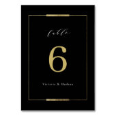 Ingelijste Elegantie Zwart Eenvoudig Modern Bruilo Kaart (Voorkant)