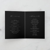 Ingelijste Elegantie Zwart Eenvoudig Modern Classy Programma (Binnen)