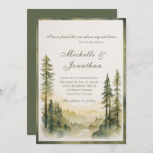 Ingelijste Evergreen Forest Christelijke Bijbelbru Kaart (Voorkant / Achterkant)