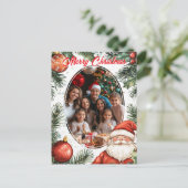 Ingelijste festiviteiten Kerstmis Feestdagenkaart (Staand voorkant)