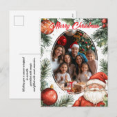 Ingelijste festiviteiten Kerstmis Feestdagenkaart (Voorkant / Achterkant)