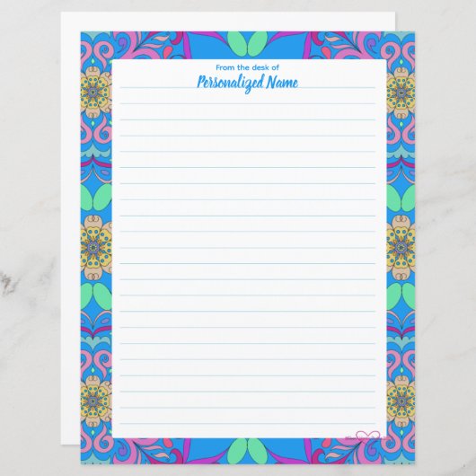 Ingelijste Fiesta Papieren Blad (Voorkant / Achterkant)