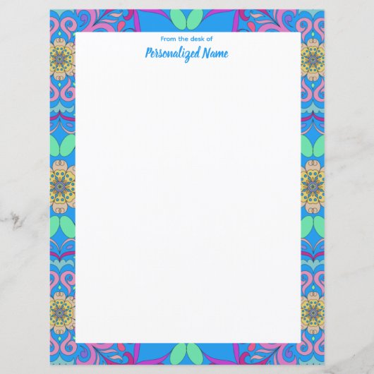 Ingelijste Fiesta Unlined Paper Sheet (Voorkant)