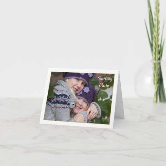 ingelijste fotogevouwen uitnodiging (Voorkant)