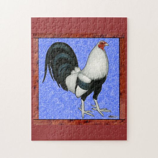 Ingelijste Gamecock Legpuzzel (Verticaal)