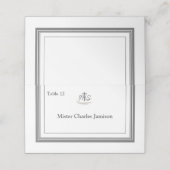 Ingelijste katholieke bijbel-vers plaatskaartje (Buitenkant ongevouwen)