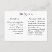 Ingelijste Katholieke Bijbel-Verse Bruiloft Behuiz Informatiekaartje (Achterkant)