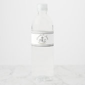 Ingelijste katholieke Bijbeltekst bruiloft Waterfles Etiket (Voorkant)