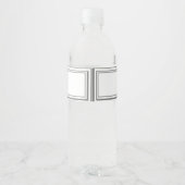 Ingelijste katholieke Bijbeltekst bruiloft Waterfles Etiket (Achterkant)