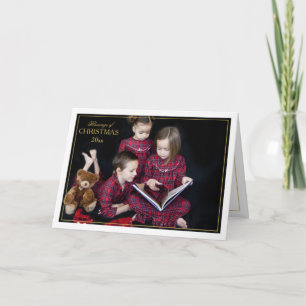 Ingelijste Kerstzegeningen Gevouwen Kaart