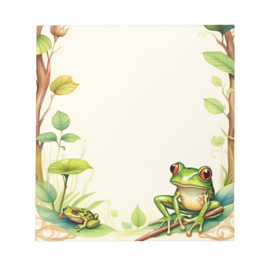 Ingelijste kikkers 3 notitieblok (Voorkant)
