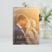 Ingelijste Liefde Trouwfoto Dank u kaart (Staand voorkant)