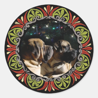 Ingelijste Mastiff Pair Sticker