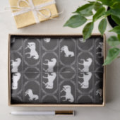 Ingelijste paardensilhouet tissuepapier (Geschenk)