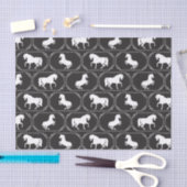 Ingelijste paardensilhouet tissuepapier (Craft)