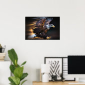 Ingelijste Poster Art Eagle (Thuiskantoor)