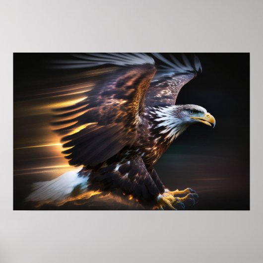 Ingelijste Poster Art Eagle (Voorkant)