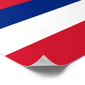 Ingelijste print met vlag van Hawaï, U.S.A. (Hoek)