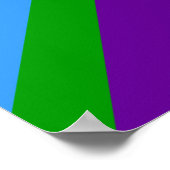 Ingelijste print met Vlag van Manitou Springs, USA (Hoek)