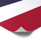 Ingelijste print met vlag van Thailand (Hoek)