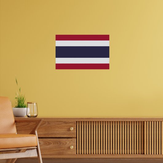 Ingelijste print met vlag van Thailand (Woonkamer 2)