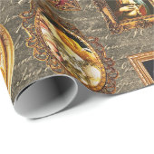 Ingelijste Renaissance Art Gallery Antiek Script Cadeaupapier (Rol Hoek)