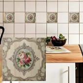  ingelijste Rozen Tegeltje