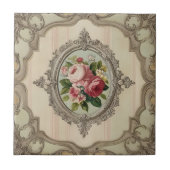  ingelijste Rozen Tegeltje (Voorkant)