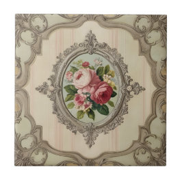  ingelijste Rozen Tegeltje
