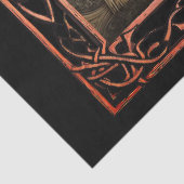 Ingelijste Schilderachtig Gotische Bloemen Decoupa Tissuepapier (Detail)