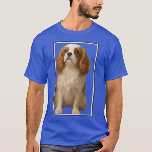 Ingelijste Spaniel-familie T-shirt (Voorkant)