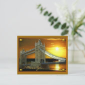 Ingelijste Tower Bridge Sunshine Briefkaart (Staand voorkant)