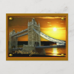 Ingelijste Tower Bridge Sunshine Briefkaart