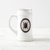 Ingelijste vliegend hert bierpul (Links)